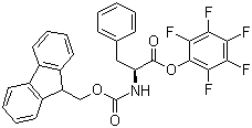 Fmoc-L-phenylalanine pentafluorophenyl ester molecular structure (CAS 86060-92-6)