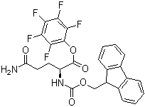 N-(9-Fluorenylmethoxycarbonyl)-L-glutamine pentafluorophenyl ester molecular structure (CAS 86061-00-9)