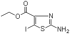2-Amino-5-iodo-4-thiazolecarboxylic acid ethyl ester molecular structure (CAS 860646-12-4)