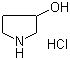 3-羟基吡咯烷盐酸盐分子结构 (CAS 86070-82-8)