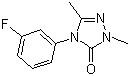structure of CAS# 860786-18-1, 4-(3-Fuorophenyl)-2,4-dihydro-2,5-dimethyl-3H-1,2,4-triazol-3-one