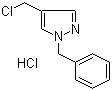 1-苄基-4-(氯甲基)-1H-吡唑盐酸盐分子结构 (CAS 861135-54-8)