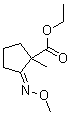 (2Z)-2-(Methoxyimino)-1-methylcyclopentanecarboxylic acid ethyl ester molecular structure (CAS 861161-17-3)