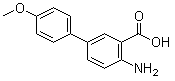 4-氨基-4'-甲氧基[1,1'-联苯]-3-羧酸分子结构 (CAS 861389-72-2)
