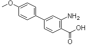 3-Amino-4'-methoxy[1,1'-biphenyl]-4-carboxylic acid molecular structure (CAS 861389-74-4)