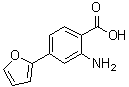 2-Amino-4-(2-furanyl)benzoic acid molecular structure (CAS 861389-78-8)