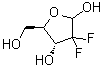 2-Deoxy-2,2-difluoro-D-erythro-pentofuranose molecular structure (CAS 861445-88-7)