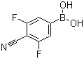 (4-Cyano-3,5-difluorophenyl)boronic acid molecular structure (CAS 861710-03-4)