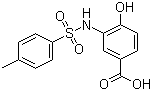 4-Hydroxy-3-[[(4-methylphenyl)sulfonyl]amino]benzoic acid molecular structure (CAS 861782-65-2)