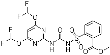 structure of CAS# 86209-51-0, Primisulfuron-methyl;Methyl 2-[4,6-bis(difluoromethoxy)pyrimidin-2-ylcarbamoylsulfamoyl]benzoate