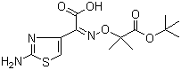 结构式 CAS# 86299-47-0, 头孢他啶侧链酸; (2-氨基噻唑-4-基)-2-(特丁氧羰基)-异丙氧亚氨基乙酸