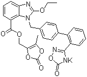 Azilsartan kamedoxomil molecular structure (CAS 863031-24-7)