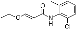 (E)-N-(2-氯-6-甲基苯基)-3-乙氧基丙烯酰胺分子结构 (CAS 863127-76-8)