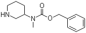 Benzyl N-(methyl)-N-(piperidin-3-yl)carbamate molecular structure (CAS 863248-57-1)