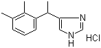 结构式 CAS# 86347-15-1, 盐酸美托咪啶; (R)-4-[1-(2,3-二甲基苯基)乙基]-1H-咪唑盐酸盐