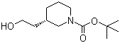 (S)-1-N-Boc-3-(2-hydroxyethyl)piperidine molecular structure (CAS 863578-32-9)