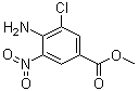 4-氨基-3-氯-5-硝基苯甲酸甲酯分子结构 (CAS 863886-04-8)