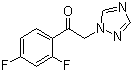 structure of CAS# 86404-63-9, 2,4-Difluoro-alpha-(1H-1,2,4-triazolyl)acetophenone;1-(2,4-Difluorophenyl)-2-(1,2,4-triazol-1-yl)ethanone