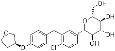 Empagliflozin molecular structure (CAS 864070-44-0)