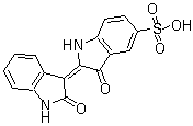 2-(1,2-Dihydro-2-oxo-3H-indol-3-ylidene)-2,3-dihydro-3-oxo-1H-indole-5-sulfonic acid molecular structure (CAS 864131-82-8)