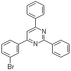 结构式 CAS# 864377-28-6, 4-(3-溴苯基)-2,6-二苯基嘧啶