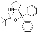 (2S)-2-[(tert-Butyldimethylsiloxy)diphenylmethyl]pyrrolidine molecular structure (CAS 864466-71-7)