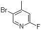 5-Bromo-2-fluoro-4-methylpyridine molecular structure (CAS 864830-16-0)