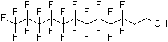 structure of CAS# 865-86-1, 1,1,2,2-Tetrahydroperfluoro dodecanol;3,3,4,4,5,5,6,6,7,7,8,8,9,9,10,10,11,11,12,12,12-Henicosafluorododecanol