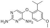 5-(4-甲氧基-2-丙烷-2-基苯氧基)嘧啶-2,4-二胺分子结构 (CAS 865304-71-8)
