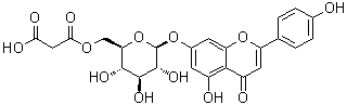 Apigenin 7-O-malonylglucoside molecular structure (CAS 86546-87-4)