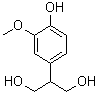 2-(4-Hydroxy-3-methoxyphenyl)-1,3-propanediol molecular structure (CAS 86548-91-6)