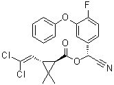 trans-Cyfluthrin molecular structure (CAS 86560-94-3)