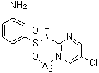3-氨基-N-(5-氯-2-嘧啶基)苯磺酰胺银络合物分子结构 (CAS 86568-11-8)