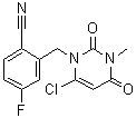 2-[(6-Chloro-3,4-dihydro-3-methyl-2,4-dioxo-1(2H)-pyrimidinyl)methyl]-4-fluorobenzonitrile molecular structure (CAS 865759-24-6)