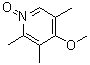structure of CAS# 86604-80-0, 4-Methoxy-2,3,5-trimethylpyridine N-oxide;2,3,5-Trimethyl-4-methoxypyridine N-oxide; 4-Methoxy-2,3,5-trimethylpyridine 1-oxide