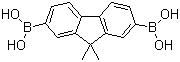 (9,9-Dimethyl-9H-fluoren-2,7-diyl)diboronic acid molecular structure (CAS 866100-14-3)