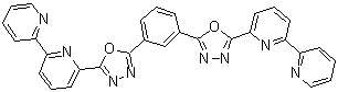 结构式 CAS# 866117-19-3, 1,3-双[2-(2,2'-联吡啶-6-基)-1,3,4-恶二唑-5-基]苯