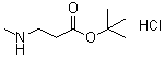 3-甲基氨基丙酸叔丁酯盐酸盐分子结构 (CAS 866534-15-8)