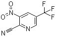 3-硝基-5-三氟甲基吡啶-2-甲腈分子结构 (CAS 866775-16-8)