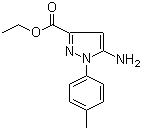 structure of CAS# 866837-98-1, 5-Amino-1-(4-methylphenyl)-1H-pyrazole-3-carboxylic acid ethyl ester