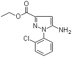 5-Amino-1-(2-chlorophenyl)-1H-pyrazole-3-carboxylic acid ethyl ester molecular structure (CAS 866838-00-8)