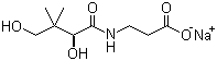 structure of CAS# 867-81-2, Sodium D-pantothenate ;(R)-N-(2,4-Dihydroxy-3,3-dimethyl-1-oxobutyl)-beta-alanine monosodium salt