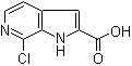 structure of CAS# 867034-08-0, 7-Chloro-1H-pyrrolo[2,3-c]pyridine-2-carboxylic acid