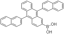9,10-双(2-萘基)蒽-2-硼酸分子结构 (CAS 867044-28-8)