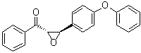 trans-[3-(4-Phenoxyphenyl)oxiranyl]phenylmethanone molecular structure (CAS 86711-50-4)