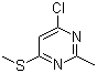 结构式 CAS# 867131-59-7, 4-氯-2-甲基-6-(甲硫基)嘧啶