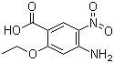 结构式 CAS# 86718-18-5, 4-氨基-2-乙氧基-5-硝基苯甲酸
