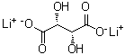 酒石酸锂分子结构 (CAS 868-17-7)