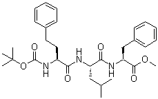 N-[(S)-2-(tert-Butoxycarbonylamino)-4-phenylbutanoyl]-L-leucyl-L-phenylalanine methyl ester molecular structure (CAS 868539-96-2)