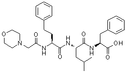 (alphaS)-alpha-[(4-Morpholinylacetyl)amino]benzenebutanoyl-L-leucyl-L-phenylalanine molecular structure (CAS 868540-16-3)